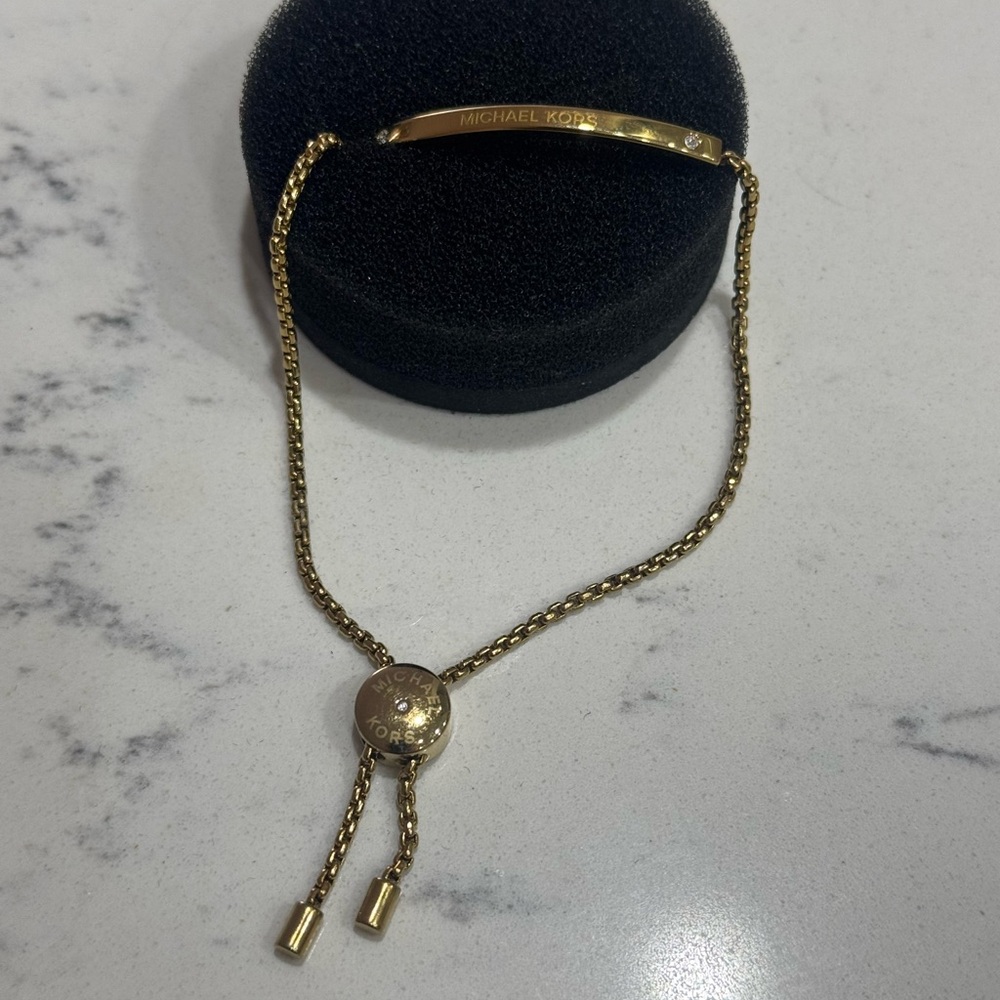 Michael Kors Gold Plated Tennis Bracelet